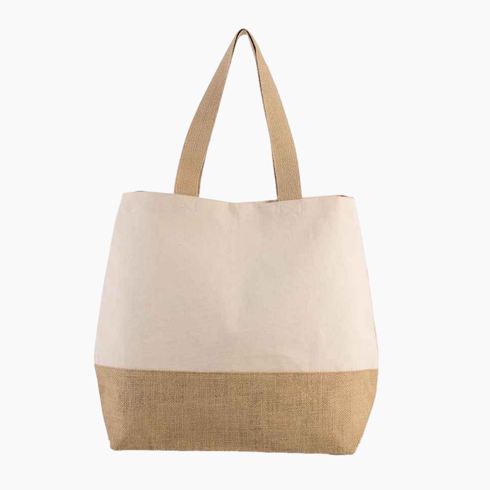 Kimood Canvas & Jute Shopper - KI0235