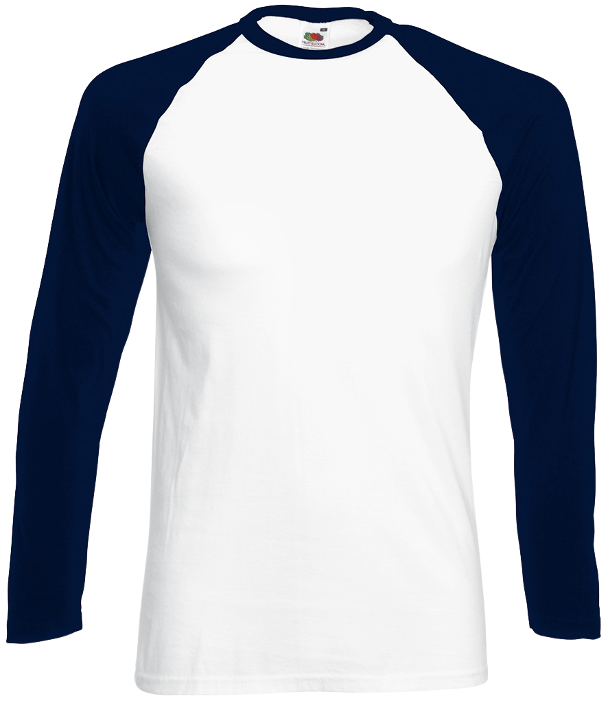 Fruit Of The Loom Long Sleeve Baseball T-Shirt - SS028