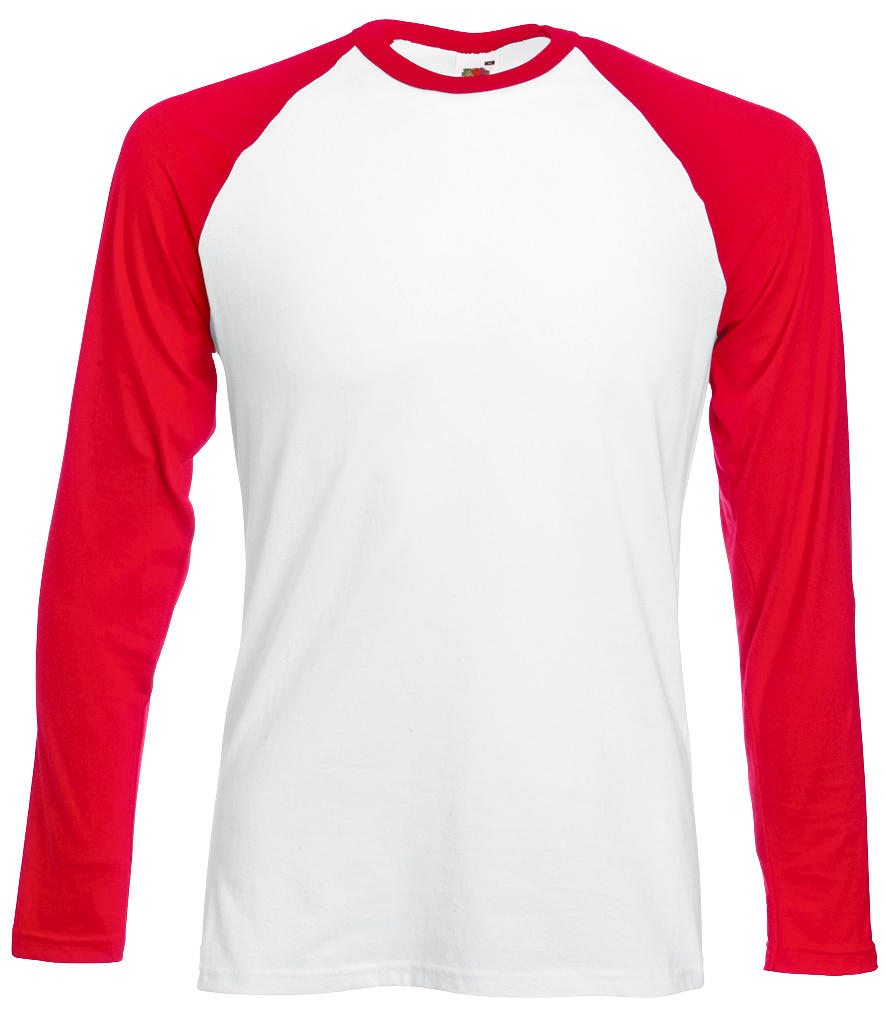 Fruit Of The Loom Long Sleeve Baseball T-Shirt - SS028