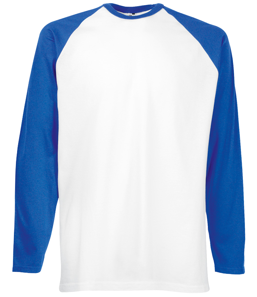 Fruit Of The Loom Long Sleeve Baseball T-Shirt - SS028
