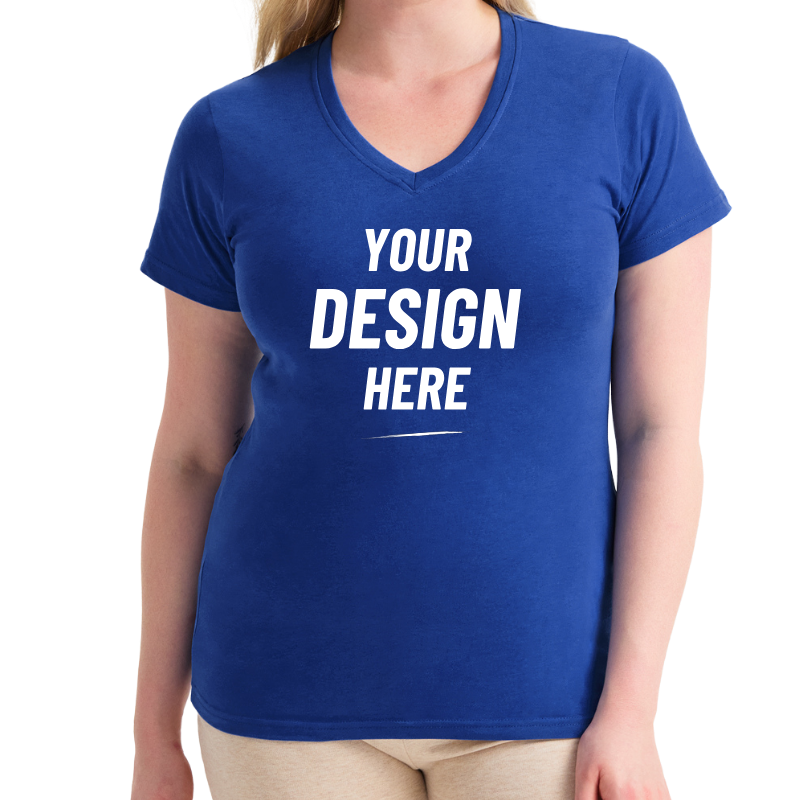 Women's V-Neck Custom T-Shirt